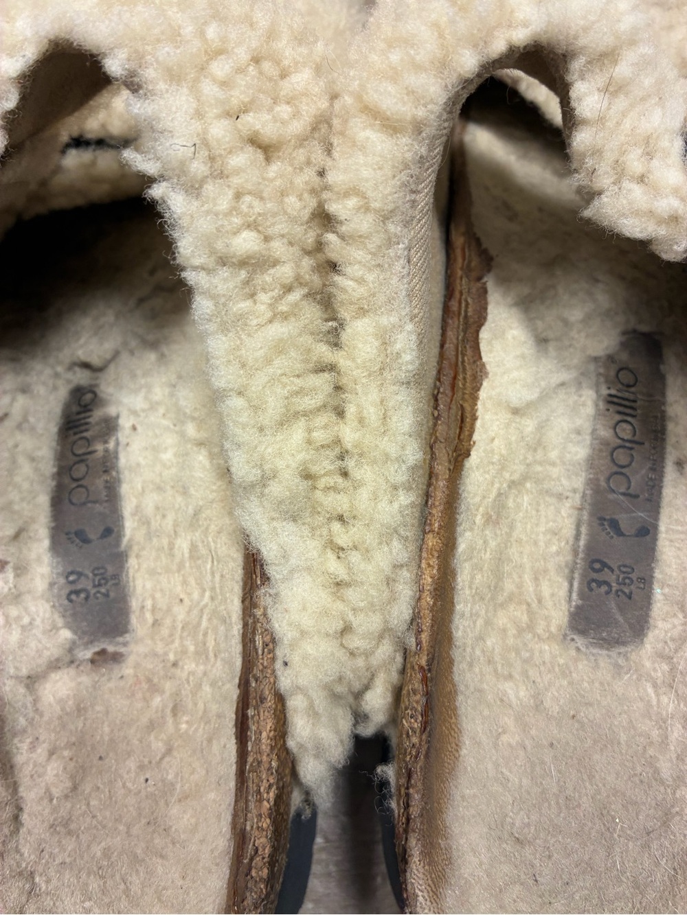 Birkenstock Papillio Big Buckle Shearling Teddy Arizona Sandals - Picture 5 of 11